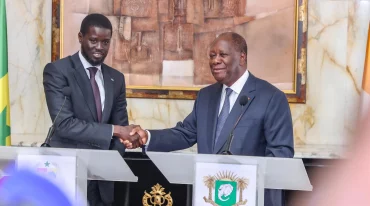 Rencontre historique entre les présidents Ouattara et Faye