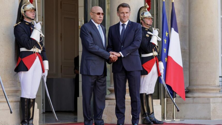 Mohamed Ould Cheikh El Ghazouani en visite à Paris