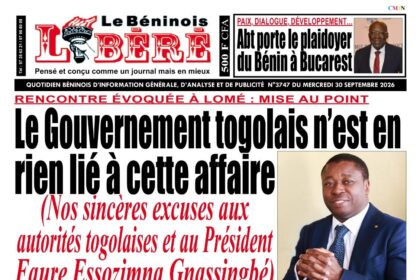 Togo-Bénin : ce que révèle le rétropédalage du “Béninois Libéré” sur une prétendue rencontre à Lomé